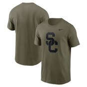 USC Trojans Men's Nike Olive SC Interlock Dri-FIT One Color Logo T-Shirt